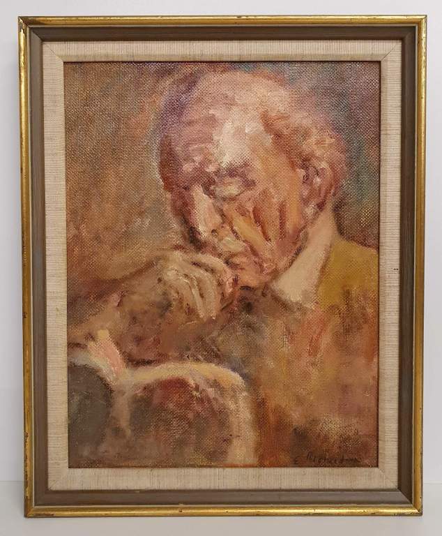 Der Philosoph - signiert, zeitgenössische Kunst, 20. Jh.